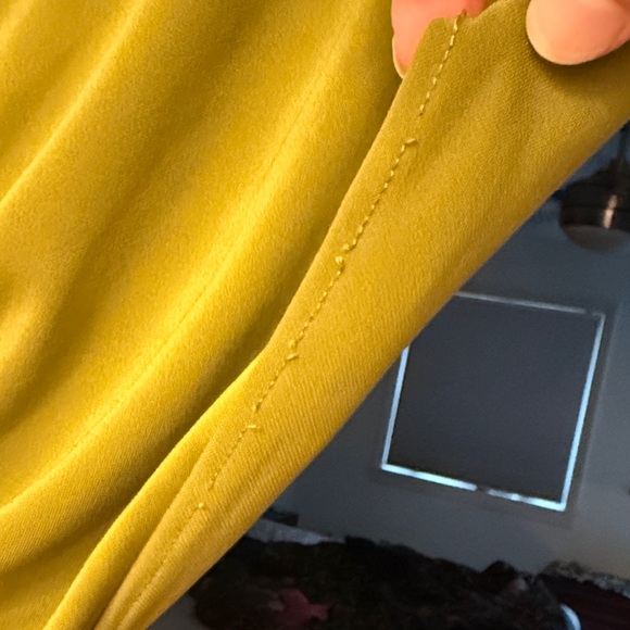 Zara Olive Green Cutout Dress - Picture 8 of 8